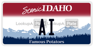 AI  license plate in ID