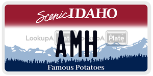 AMH  license plate in ID