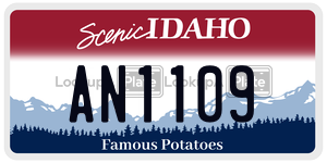 AN1109  license plate in ID