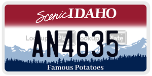 AN4635  license plate in ID