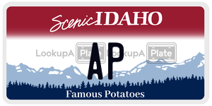AP license plate in Idaho