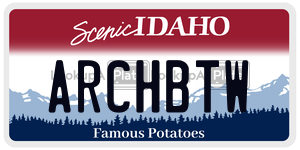 ARCHBTW  license plate in ID