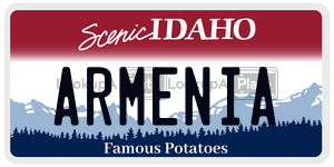 ARMENIA  license plate in ID