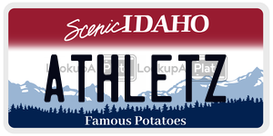 ATHLETZ  license plate in ID