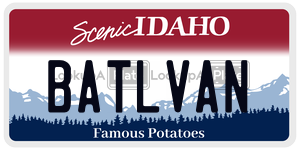 BATLVAN  license plate in ID
