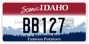 BB127  license plate in ID