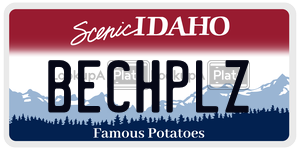 BECHPLZ  license plate in ID