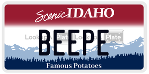 BEEPE  license plate in ID
