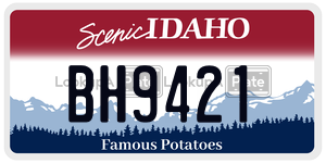 BH9421  license plate in ID