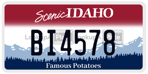 BI4578  license plate in ID