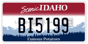 BI5199  license plate in ID