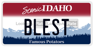 BLEST  license plate in ID