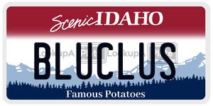 BLUCLUS  license plate in ID