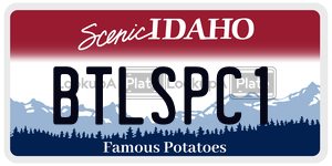 BTLSPC1  license plate in ID