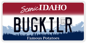 BUGKILR  license plate in ID