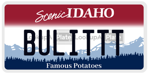 BULITTT  license plate in ID