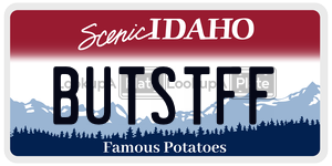 BUTSTFF license plate in Idaho
