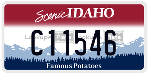 C11546  license plate in ID