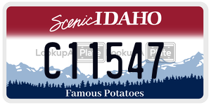 C11547  license plate in ID