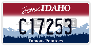 C17253  license plate in ID