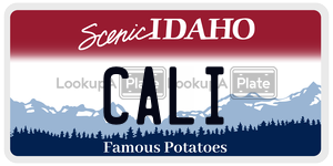 CALI  license plate in ID