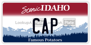 CAP  license plate in ID