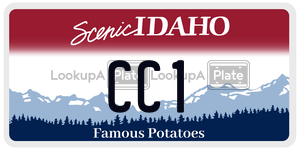 CC1  license plate in ID