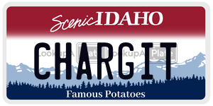 CHARGIT  license plate in ID