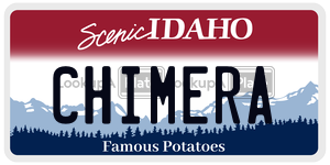CHIMERA  license plate in ID