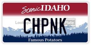 CHPNK  license plate in ID