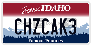 CHZCAK3  license plate in ID