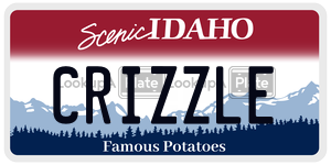 CRIZZLE  license plate in ID