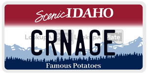 CRNAGE  license plate in ID