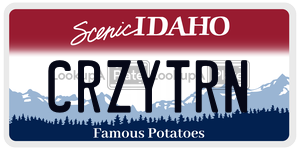 CRZYTRN  license plate in ID