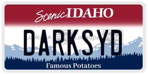 DARKSYD  license plate in ID