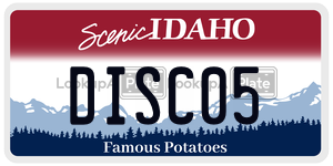 DISC05  license plate in ID
