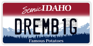 DREMB1G  license plate in ID