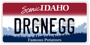 DRGNEGG  license plate in ID