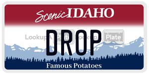 DROP  license plate in ID