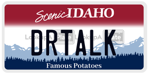 DRTALK  license plate in ID