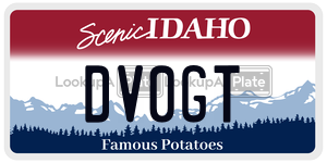 DV0GT  license plate in ID