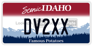 DV2XX  license plate in ID