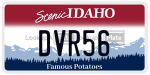 DVR56  license plate in ID