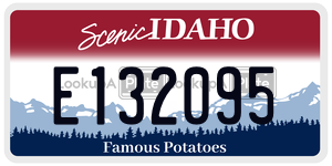 E132095  license plate in ID