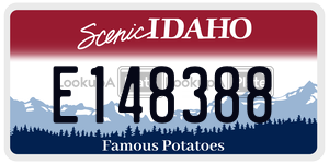 E148388  license plate in ID