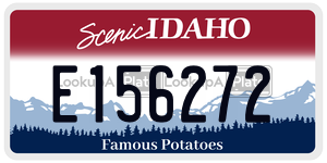 E156272  license plate in ID