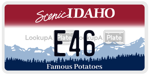 E46  license plate in ID