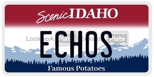 ECH0S  license plate in ID