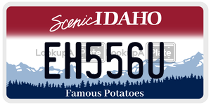 EH556U  license plate in ID