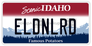 ELDNLRD  license plate in ID